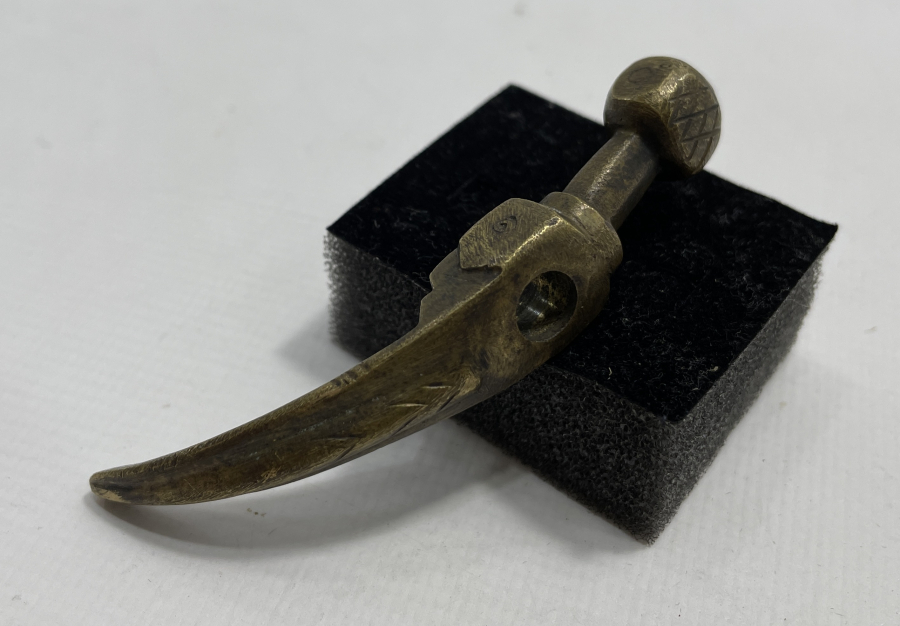 OSMANLI DÖNEMİ BRONZDAN MAMUL DERVİŞ TEBERİ