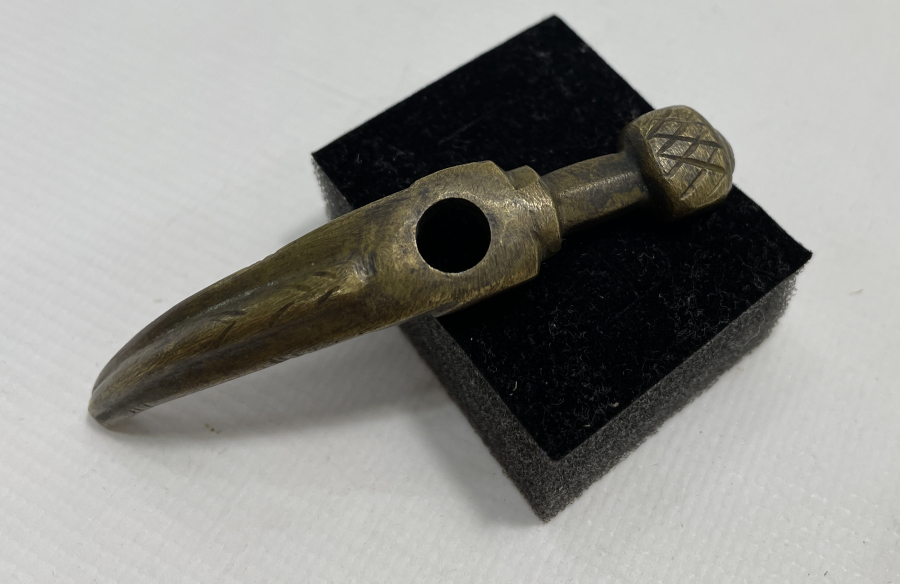 OSMANLI DÖNEMİ BRONZDAN MAMUL DERVİŞ TEBERİ