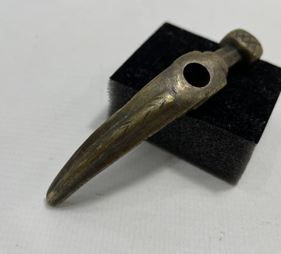 OSMANLI DÖNEMİ BRONZDAN MAMUL DERVİŞ TEBERİ