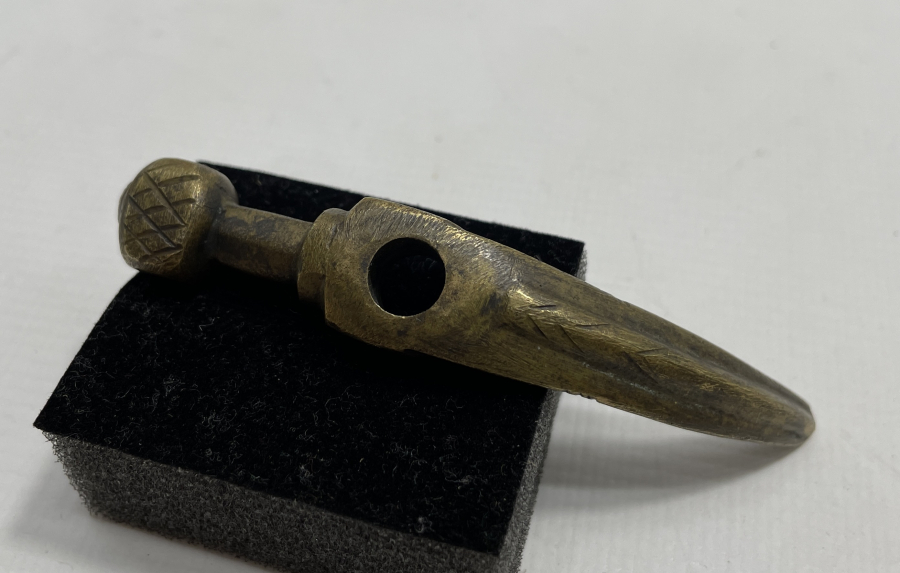 OSMANLI DÖNEMİ BRONZDAN MAMUL DERVİŞ TEBERİ