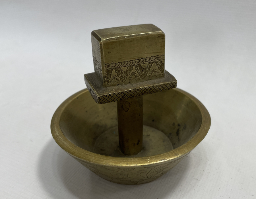 OSMANLI DÖNEMİ ÇOK NADİR ALT DAMGALI KİPPALIK- KİPPA KOYMA YERİ