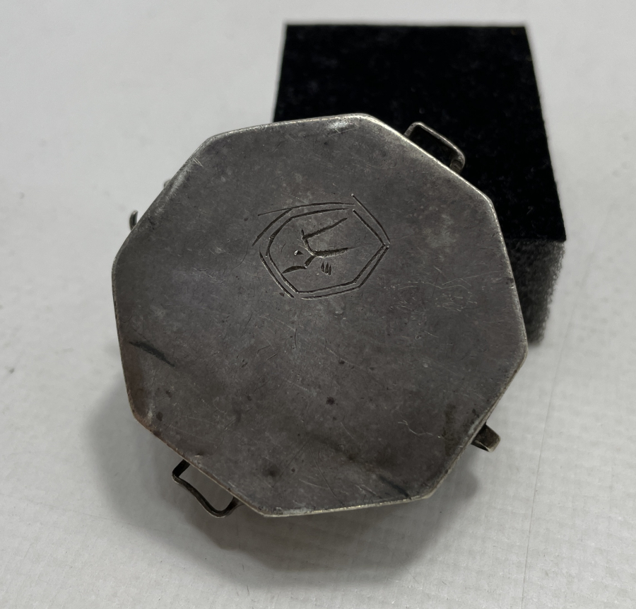 OSMANLI DÖNEMİ FETİH SURESİ YAZILI GÜMÜŞ SANCAK KURAN KABI