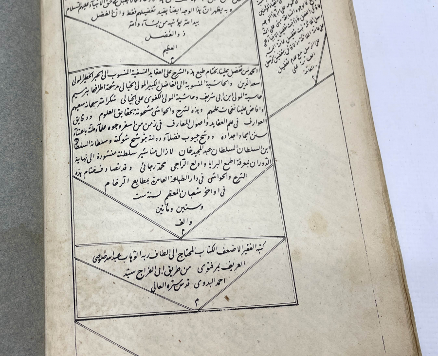 OSMANLI DÖNEMİ TAŞ BASKI ŞERHUL AKAİD-İ SAADETEYN 