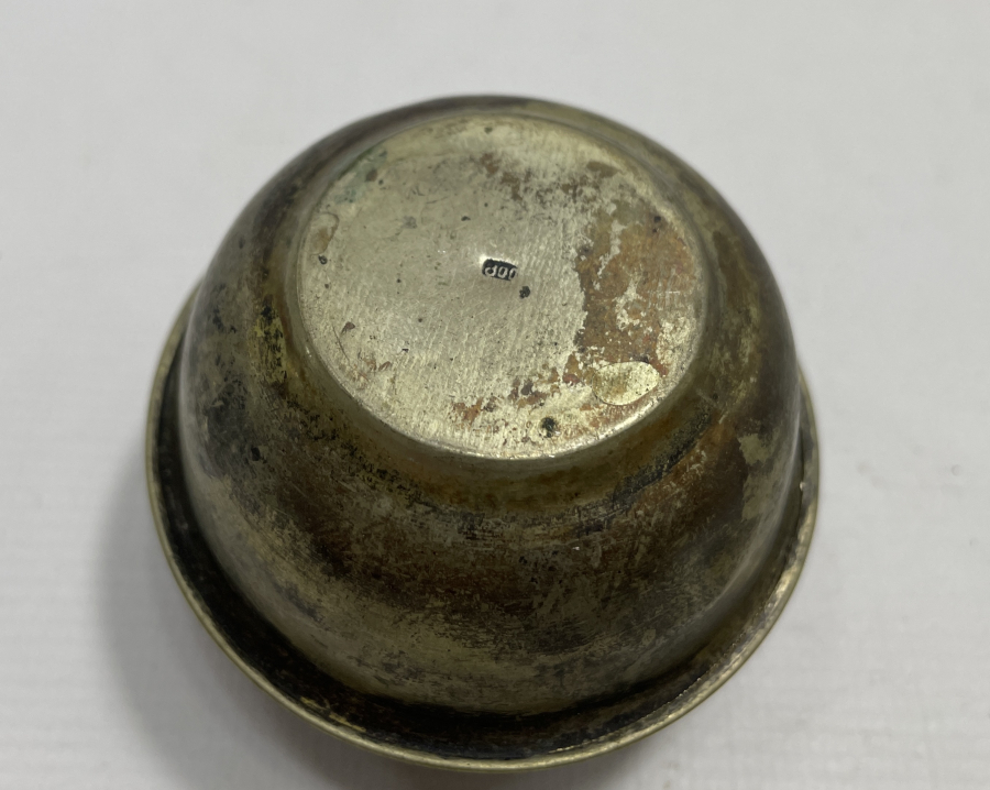 TESTERE İŞÇİLİKLİ ANTİKA GÜMÜŞ HOKKA