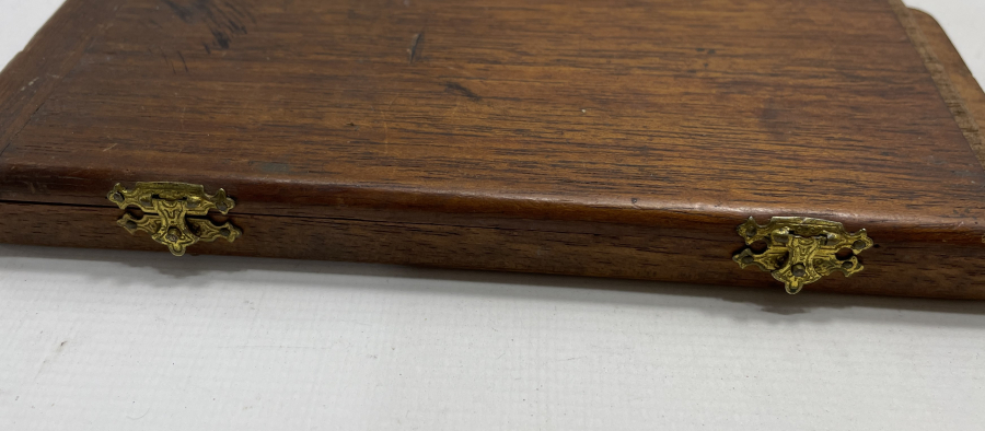 ÜZERİ OSMANLICA YAZILI FİL DİŞİ PERGELİYLE ÇOK NADİR PERGEL KUTUSU 