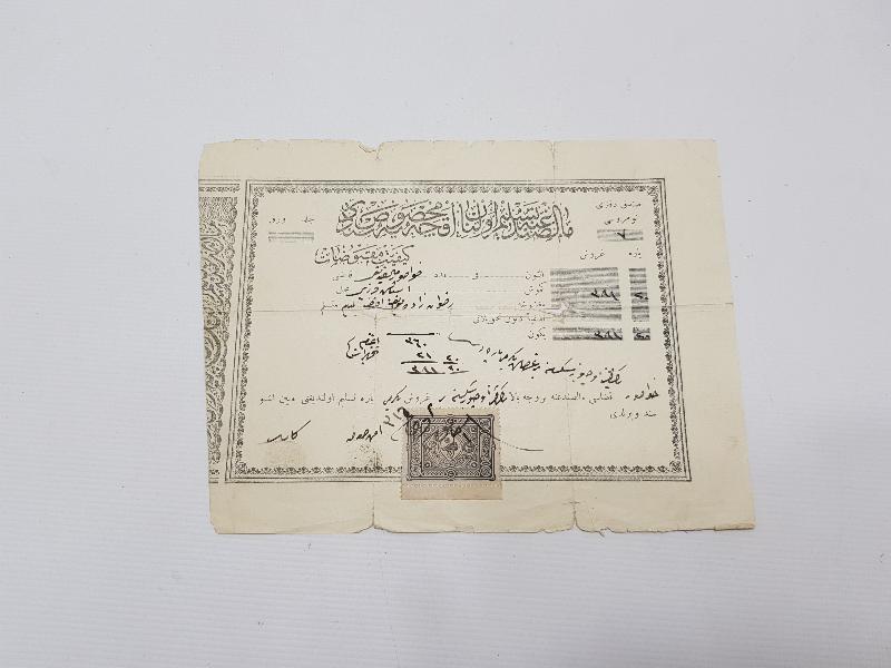 8 PARÇA OSMANLICA EFEMERA LOTU