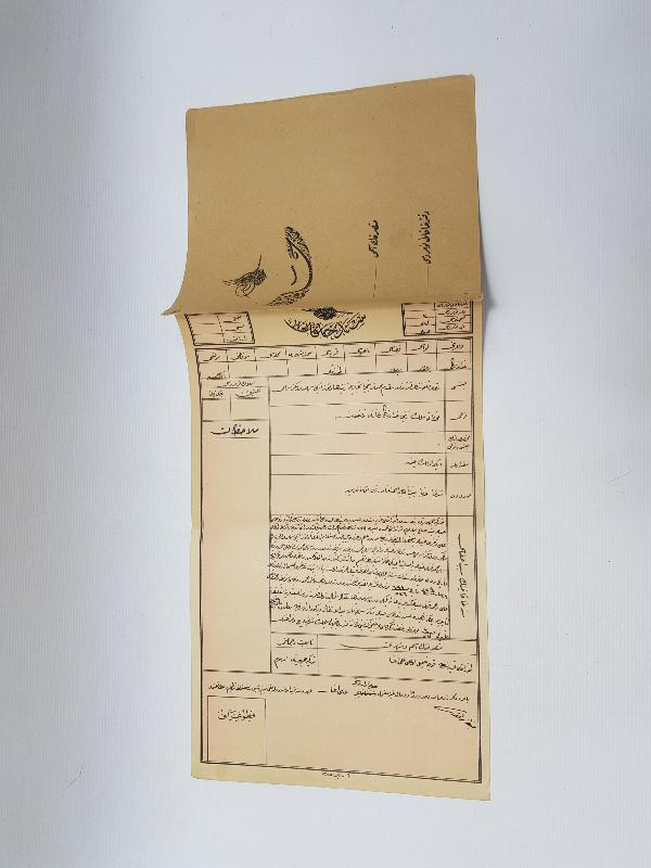 OSMANLI DÖNEMİ FARKLI FORMDA SENEDİ HAKANİ TAPU 