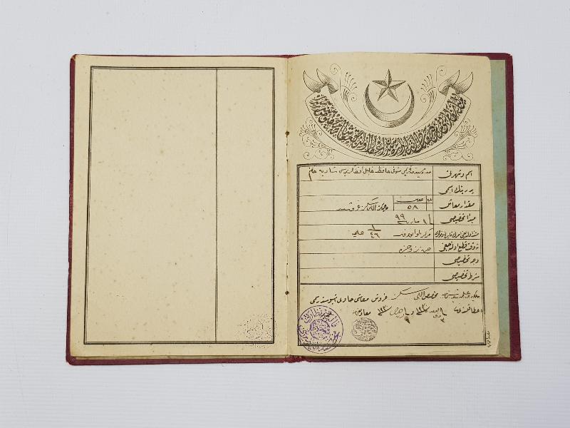 OSMANLI DÖNEMİ TUĞRALI SUBAY MAAŞ CÜZDANI