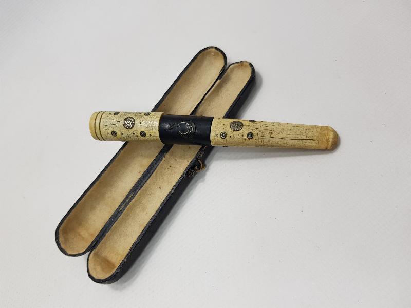 OSMANLI DÖNEMİ TUĞRALI VE AY YILDIZLI MORS DİŞİ AĞIZLIK 