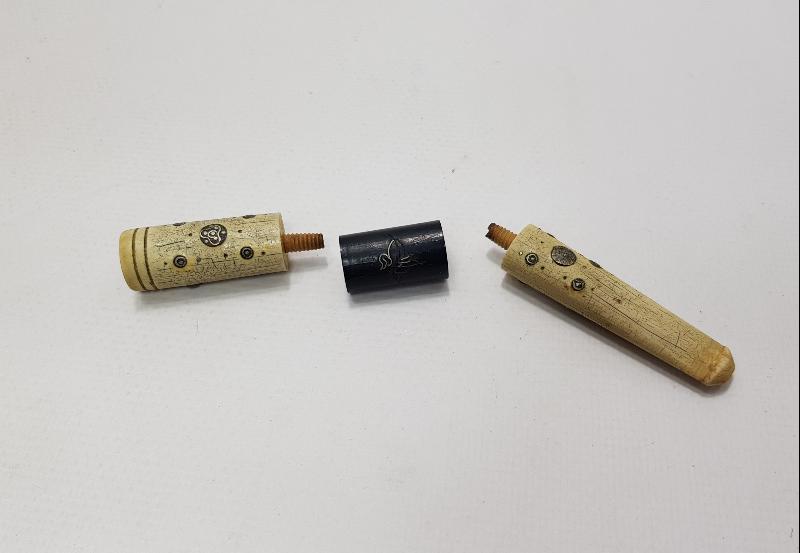 OSMANLI DÖNEMİ TUĞRALI VE AY YILDIZLI MORS DİŞİ AĞIZLIK 