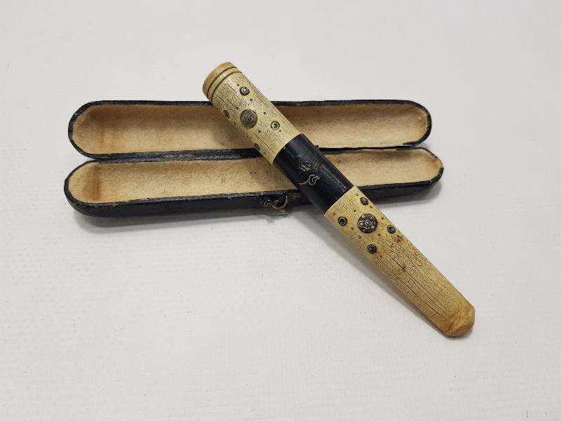 OSMANLI DÖNEMİ TUĞRALI VE AY YILDIZLI MORS DİŞİ AĞIZLIK 