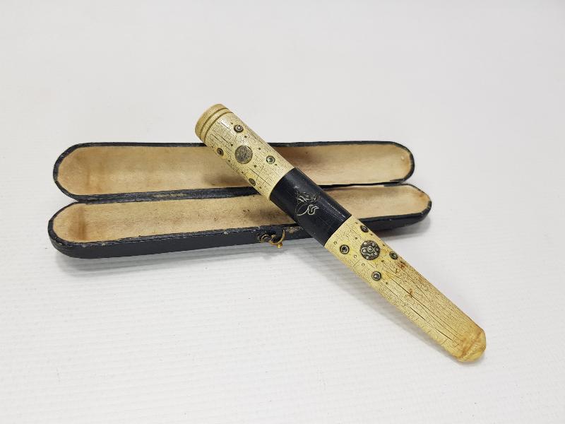 OSMANLI DÖNEMİ TUĞRALI VE AY YILDIZLI MORS DİŞİ AĞIZLIK 