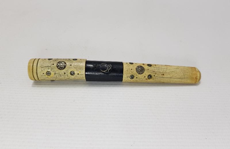 OSMANLI DÖNEMİ TUĞRALI VE AY YILDIZLI MORS DİŞİ AĞIZLIK 