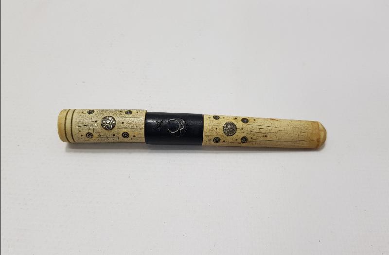 OSMANLI DÖNEMİ TUĞRALI VE AY YILDIZLI MORS DİŞİ AĞIZLIK 