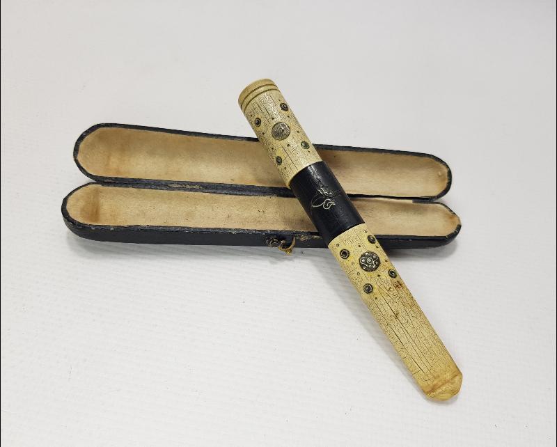 OSMANLI DÖNEMİ TUĞRALI VE AY YILDIZLI MORS DİŞİ AĞIZLIK 