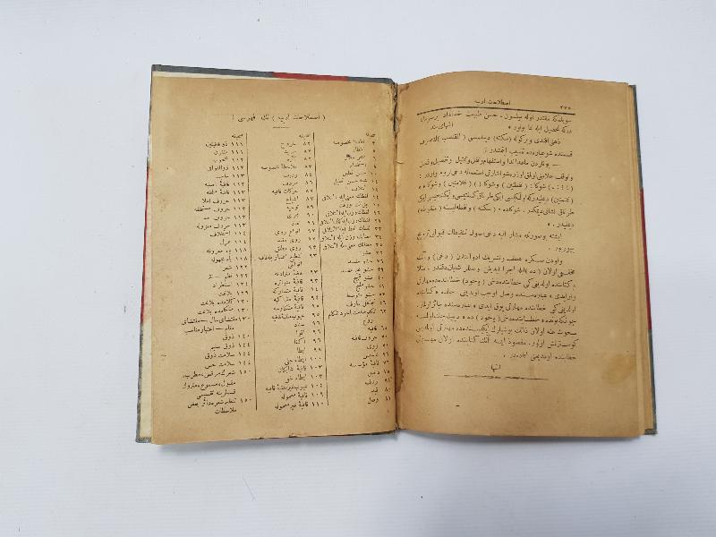 OSMANLICA KİTAP: ISTILAHATI EDEBİYYE