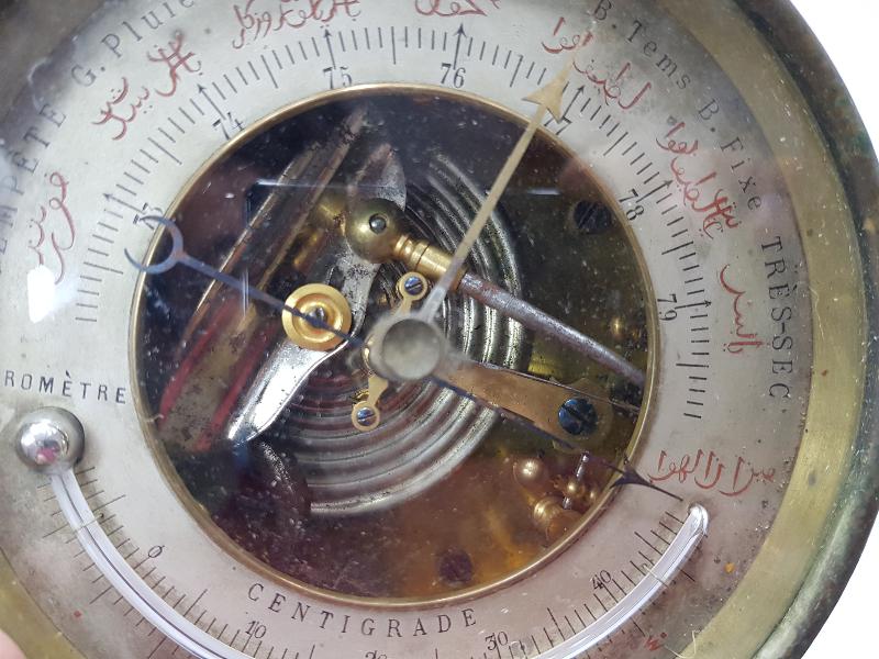 OSMANLICA YAZILI BAROMETRE VE TERMOMETRE 