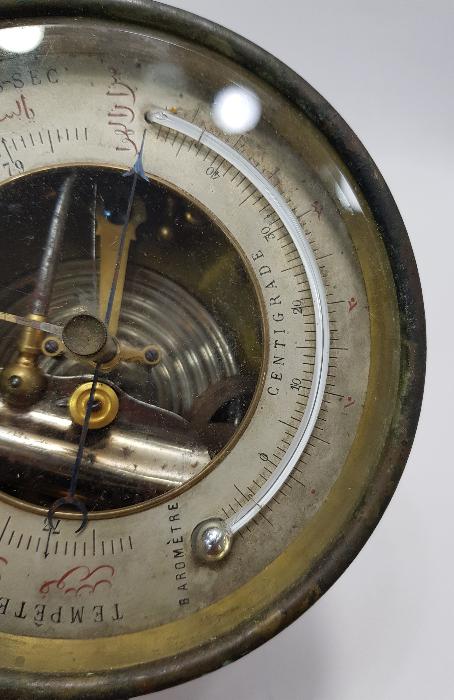 OSMANLICA YAZILI BAROMETRE VE TERMOMETRE 