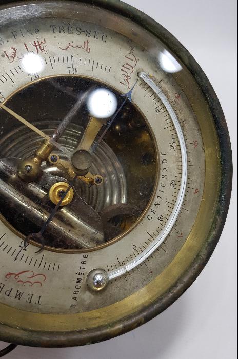 OSMANLICA YAZILI BAROMETRE VE TERMOMETRE 