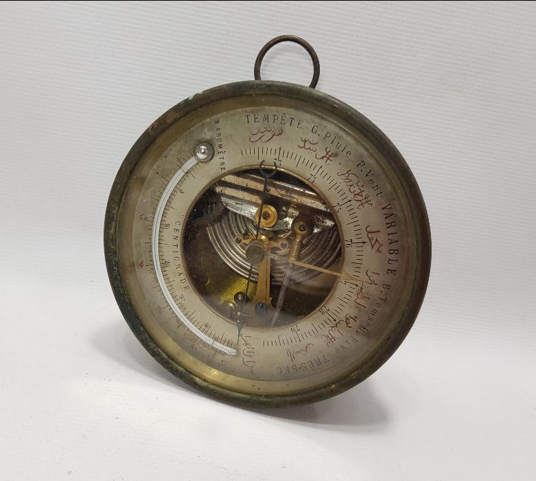 OSMANLICA YAZILI BAROMETRE VE TERMOMETRE 