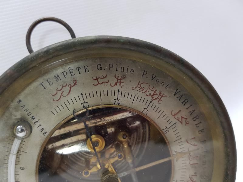 OSMANLICA YAZILI BAROMETRE VE TERMOMETRE 