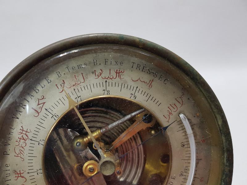 OSMANLICA YAZILI BAROMETRE VE TERMOMETRE 