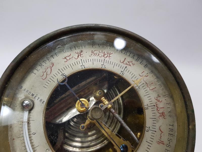 OSMANLICA YAZILI BAROMETRE VE TERMOMETRE 