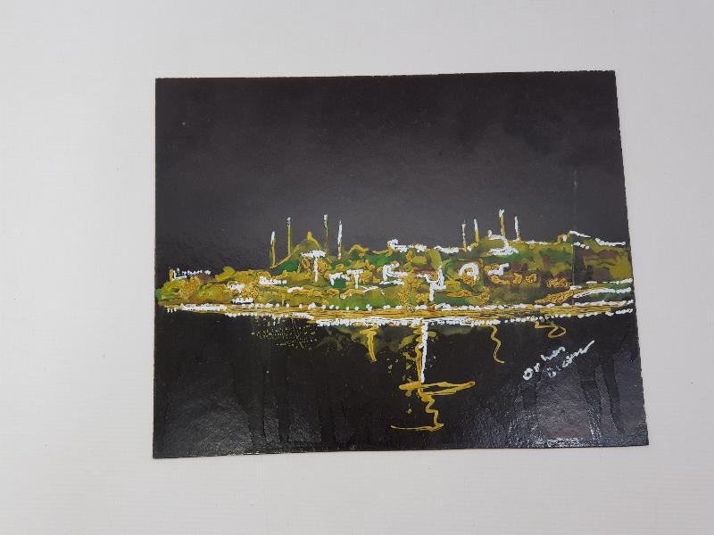 RESSAM ORHAN USKUNER İMZALI YAĞLI BOYA RESİM