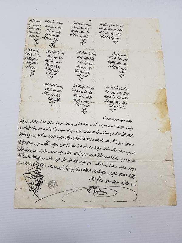 ÜÇ ADET OSMANLICA EL YAZMA EFEMERA LOTU