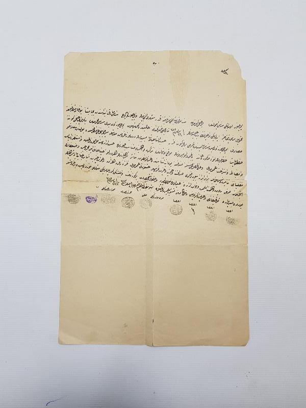 ÜÇ ADET OSMANLICA EL YAZMA EFEMERA LOTU