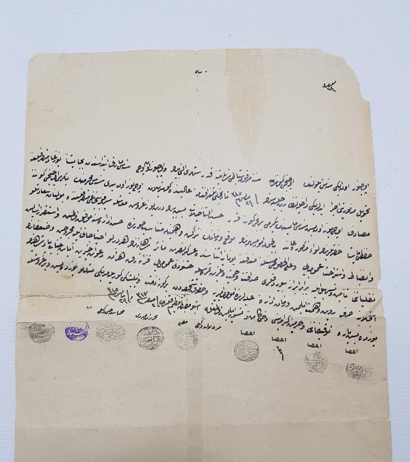 ÜÇ ADET OSMANLICA EL YAZMA EFEMERA LOTU