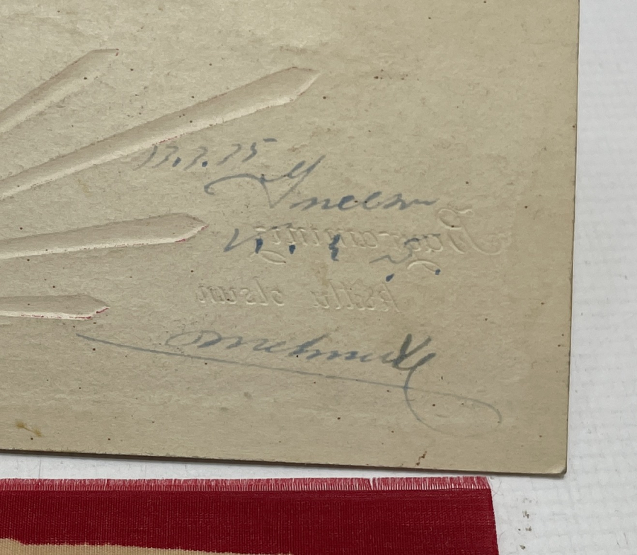 1935 YILINA AİT CHP YAKA BAYRAĞI VE BAYRAM TEBRİK KARTI