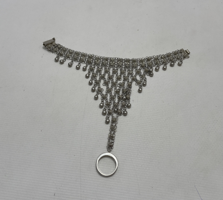 GÜVERSE İŞÇİLİKLİ ŞAHMERAN MODELİ YÜZÜKLÜ BİLEKLİK 