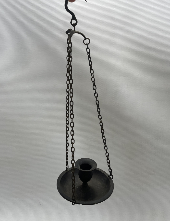 OSMANLI DÖNEMİ NADİR FORMDA SÜLEYMANİYE İŞİ ASKILI KAHVECİ MUMLUĞU - HAN MUMLUĞU