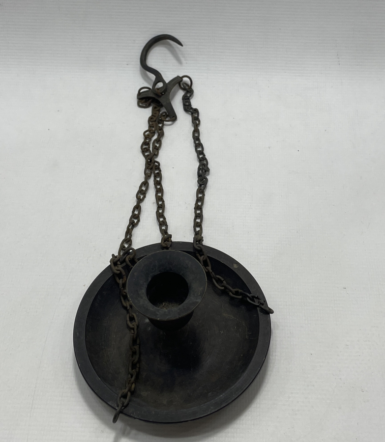 OSMANLI DÖNEMİ NADİR FORMDA SÜLEYMANİYE İŞİ ASKILI KAHVECİ MUMLUĞU - HAN MUMLUĞU