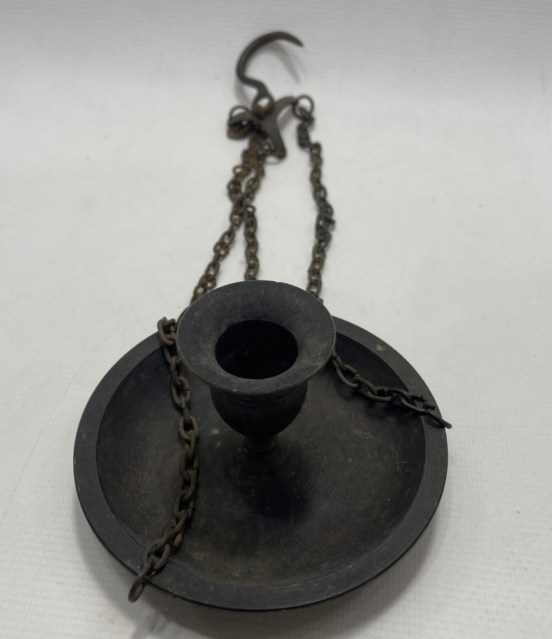 OSMANLI DÖNEMİ NADİR FORMDA SÜLEYMANİYE İŞİ ASKILI KAHVECİ MUMLUĞU - HAN MUMLUĞU