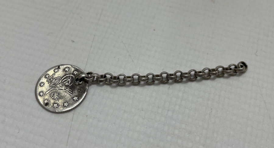 OSMANLI DÖNEMİ UCU OSMANLI PARALI GÜMÜŞ TESBİH PÜSKÜLÜ