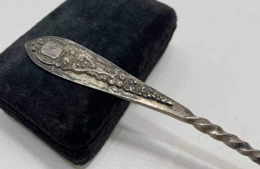 OSMANLI DÖNEMİ YAHUDİ USTA YAPIMI İZMİR İŞİ GÜMÜŞ KAŞIK