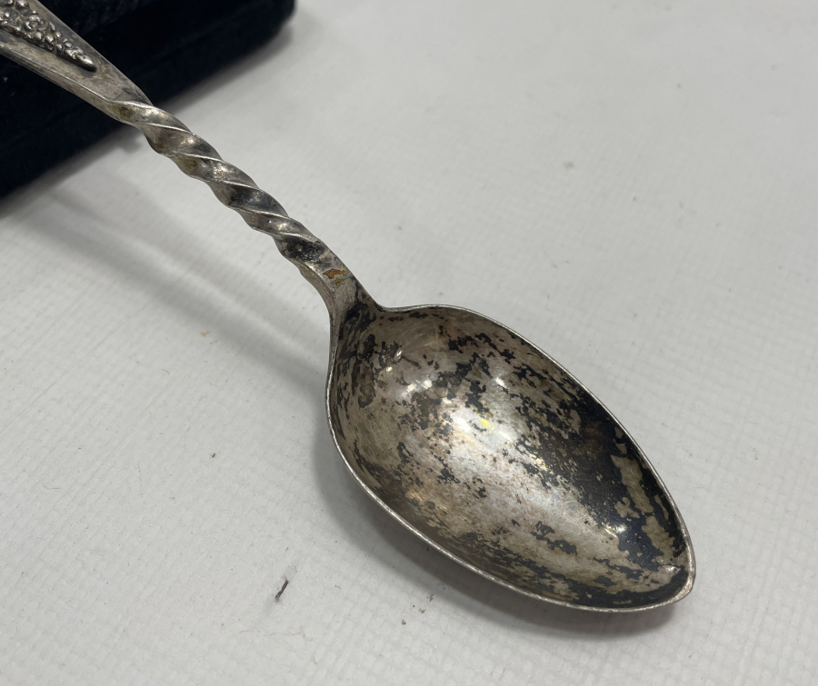 OSMANLI DÖNEMİ YAHUDİ USTA YAPIMI İZMİR İŞİ GÜMÜŞ KAŞIK