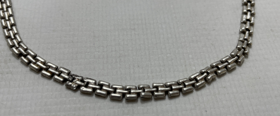 BAKLALI GÜMÜŞ KOLYE