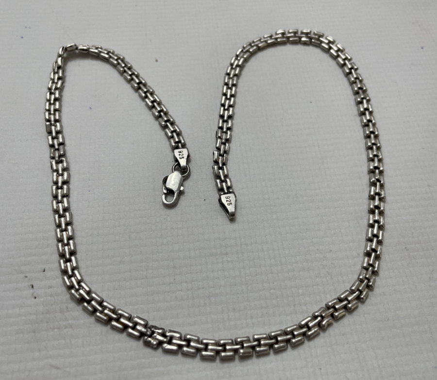 BAKLALI GÜMÜŞ KOLYE