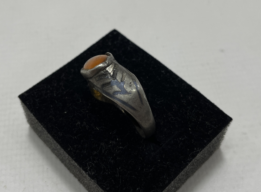 İKİ YANI HAYAT AĞAÇLI VE SAVAT İŞÇİLİKLİ OSMANLI DÖNEMİ YÜZÜK