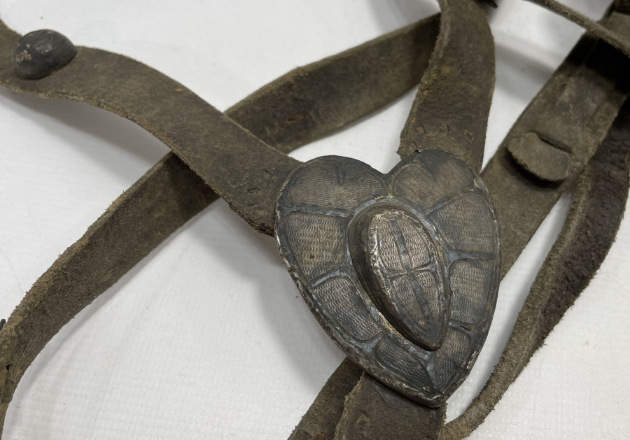 OSMANLI DÖNEMİ ÇERKES İŞİ GÜMÜŞ SAVATLI PARÇALARDAN OLUŞAN AT GEMİ