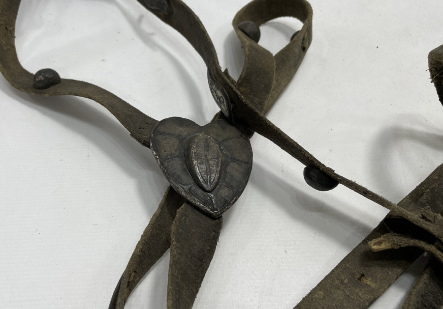 OSMANLI DÖNEMİ ÇERKES İŞİ GÜMÜŞ SAVATLI PARÇALARDAN OLUŞAN AT GEMİ