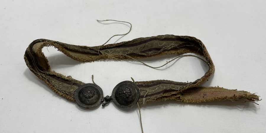 OSMANLI DÖNEMİ ÇERKES İŞİ İPEK KUŞAKLI GÜMÜŞ GELİN KEMERİ