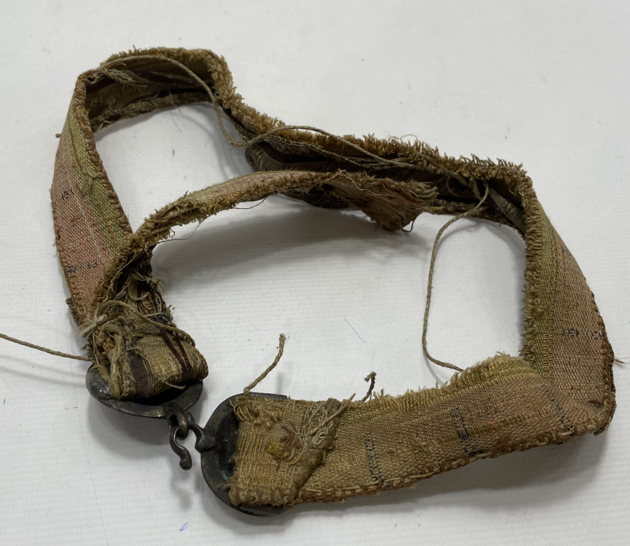 OSMANLI DÖNEMİ ÇERKES İŞİ İPEK KUŞAKLI GÜMÜŞ GELİN KEMERİ