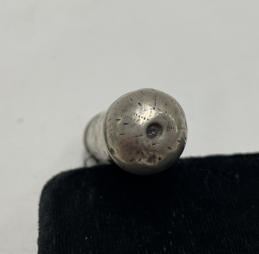 OSMANLI DÖNEMİ DAMGALI VE KALEM İŞÇİLİKLİ GÜMÜŞ HAMAYIL