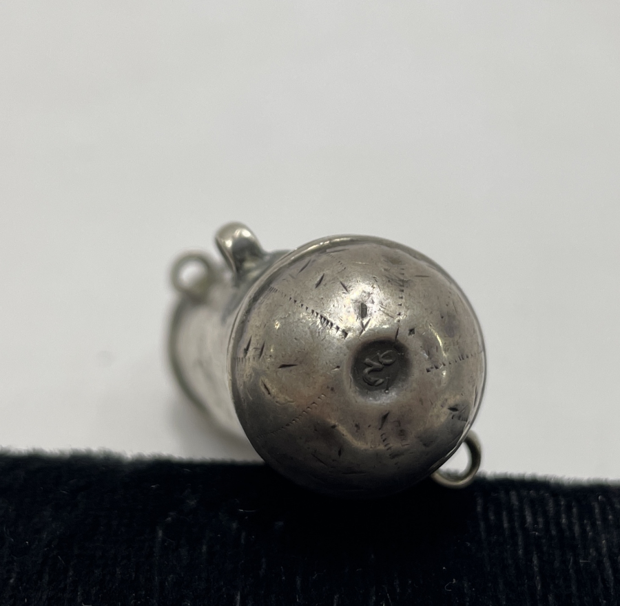 OSMANLI DÖNEMİ DAMGALI VE KALEM İŞÇİLİKLİ GÜMÜŞ HAMAYIL