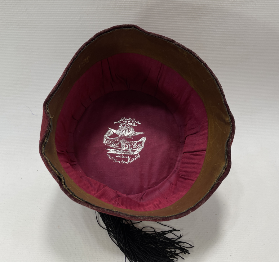 OSMANLI DÖNEMİ İÇİ YAZILI BEYFENDİ FESİ