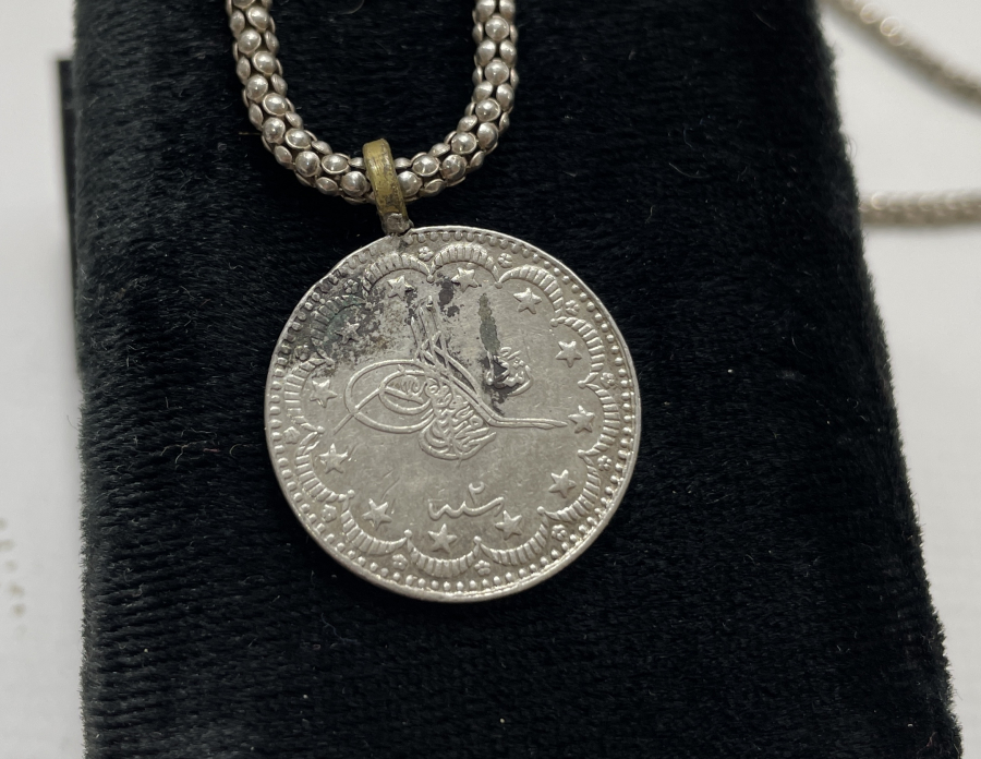 OSMANLI DÖNEMİ KOLYE FORMUNDA 5 KURUŞ